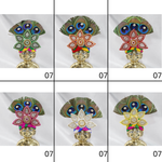 Ratna Pushp Diamond Work Laddu Gopal Mukut - Mix Color/ Pack of 6