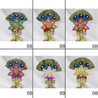 Ratna Pushp Diamond Work Laddu Gopal Mukut - Mix Color/ Pack of 6