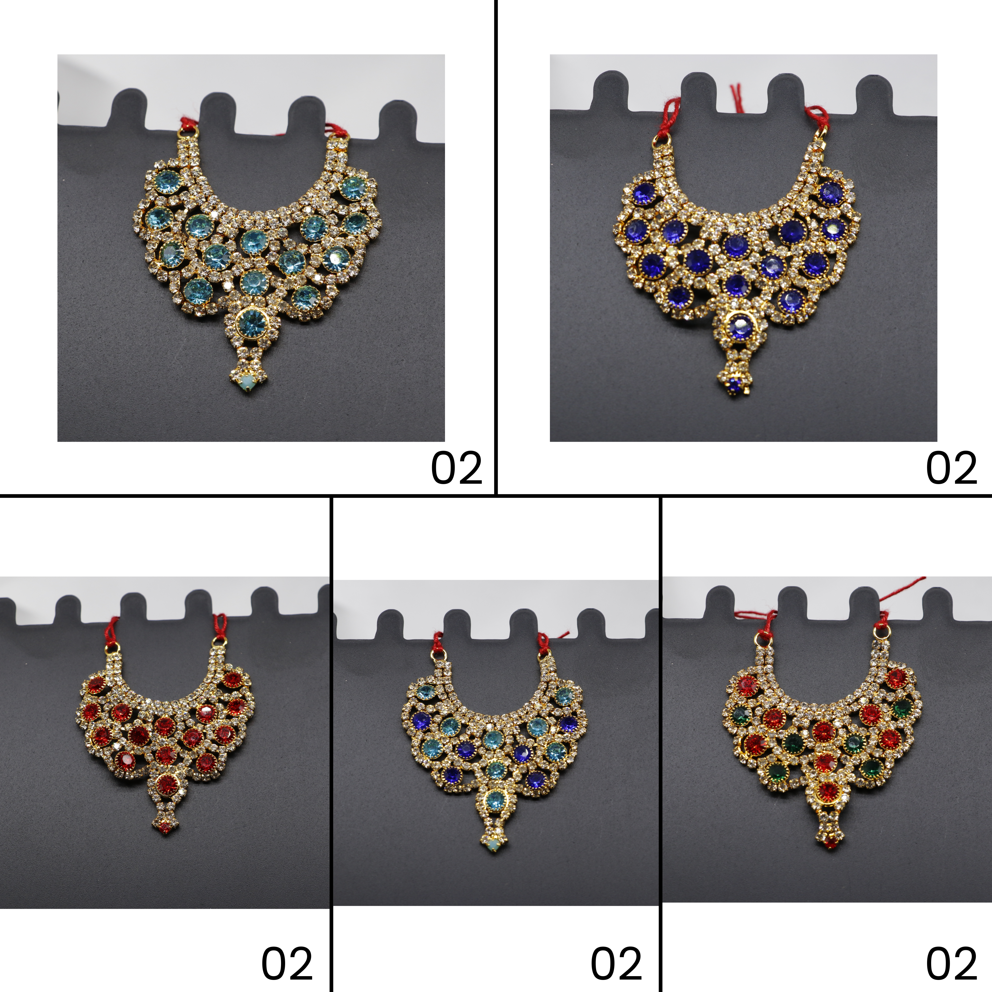 Diamond Mala For Laddu Gopal - Mix Color / Pack of 12