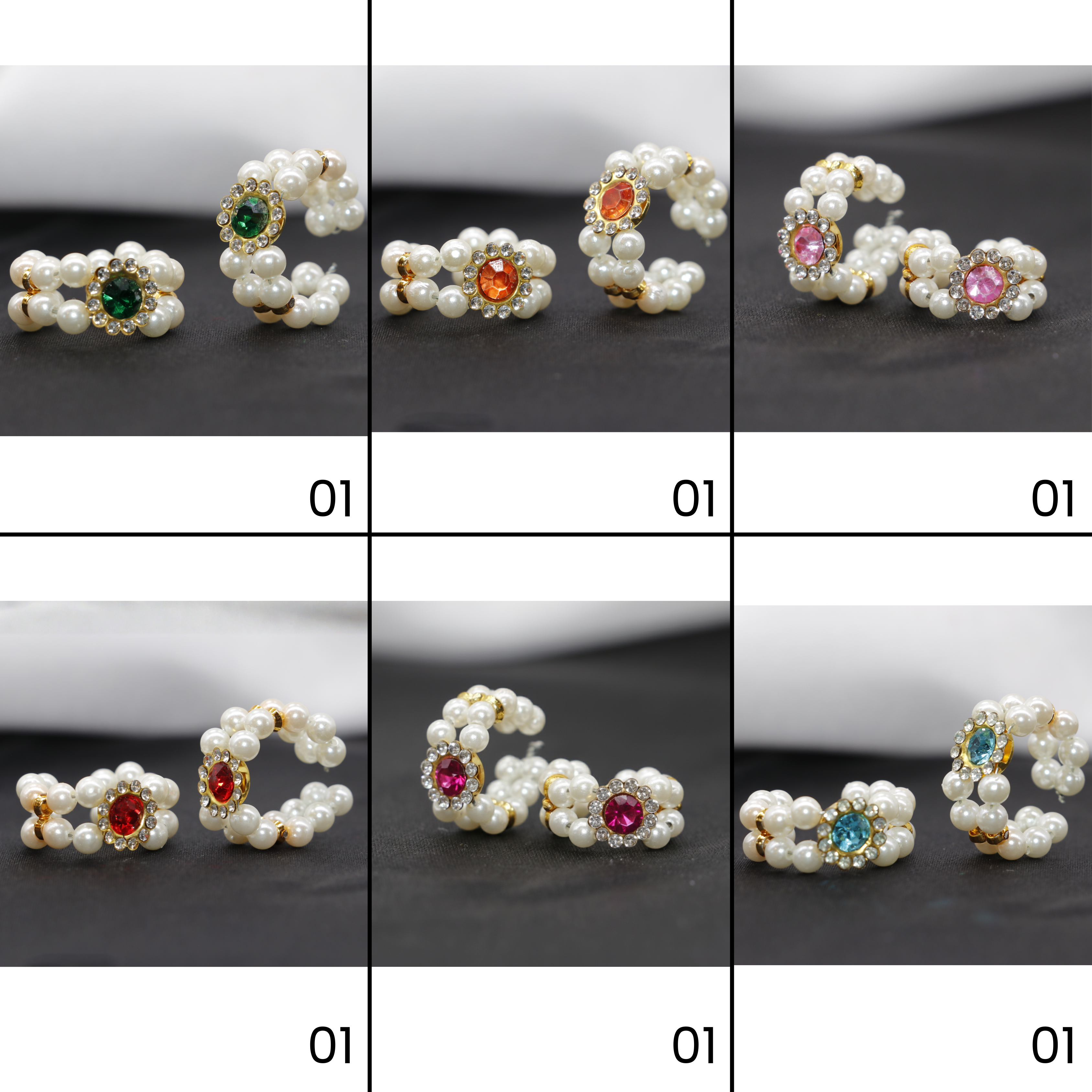 લાડુ ગોપાલ માટે પુષ્પ કંગન - મિક્સ કલર