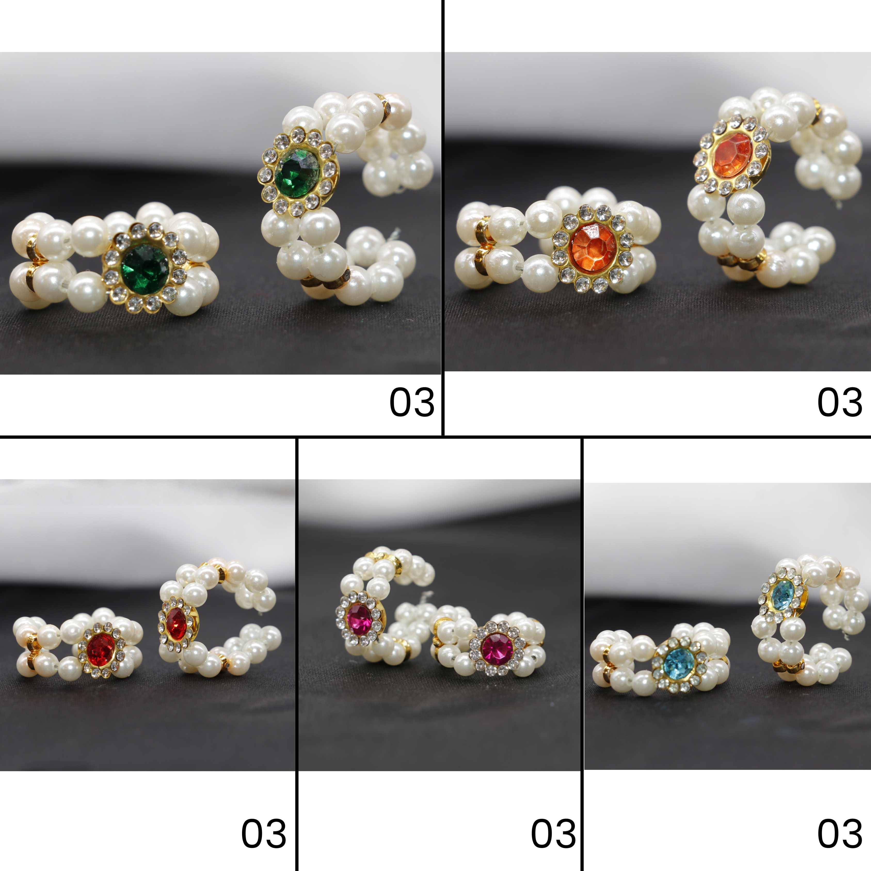 લાડુ ગોપાલ માટે પુષ્પ કંગન - મિક્સ કલર