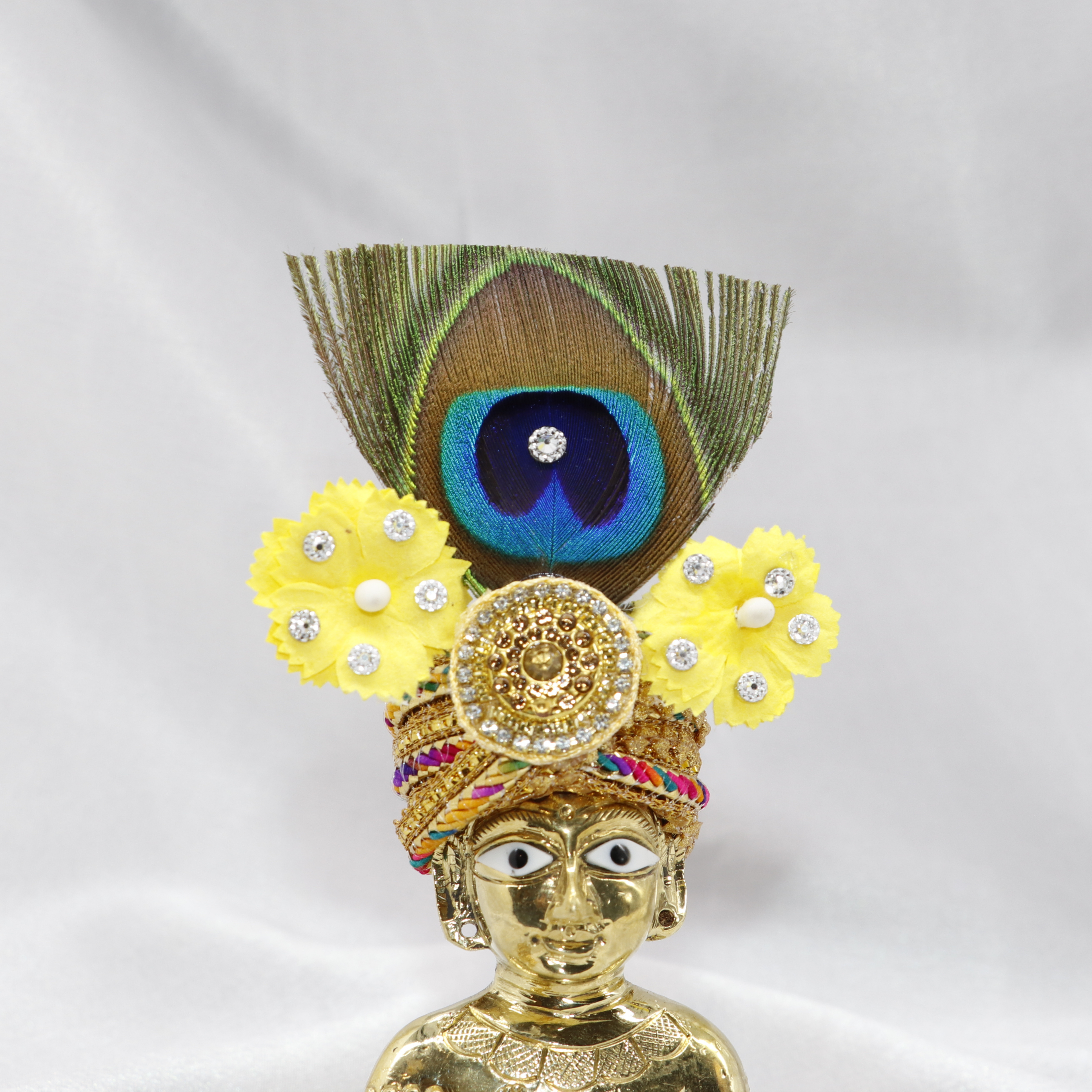 Divya Pushp Diamond Work Laddu Gopal Mukut