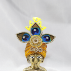 Myura Triveni Diamond Work Laddhu Gopal Mukut