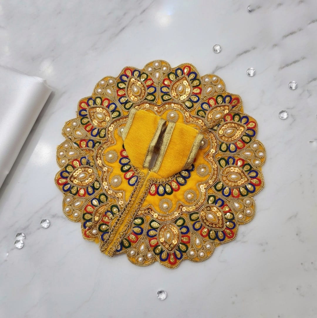brocade Poshak for Laddu Gopal size 2