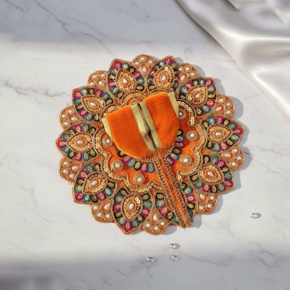 brocade Poshak for Laddu Gopal size 3