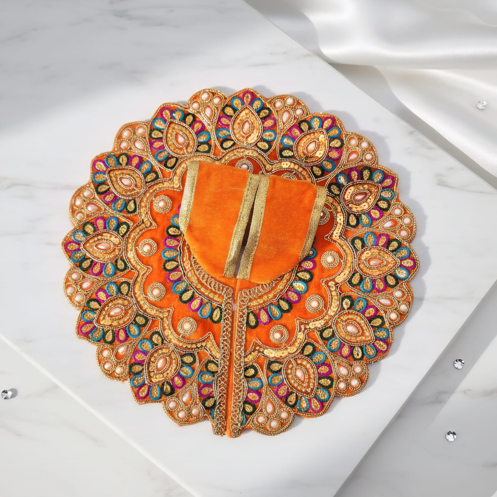 brocade Poshak for Laddu Gopal size 5
