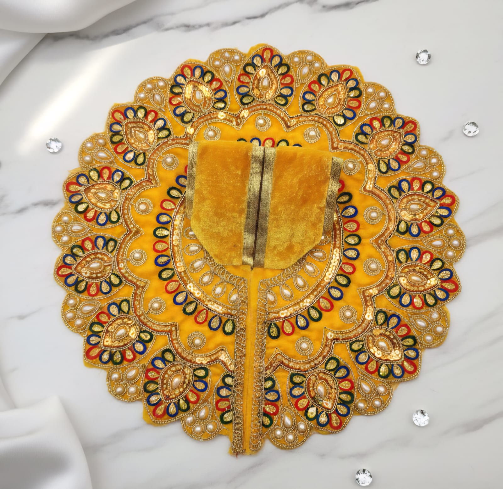 brocade Poshak for Laddu Gopal size 6