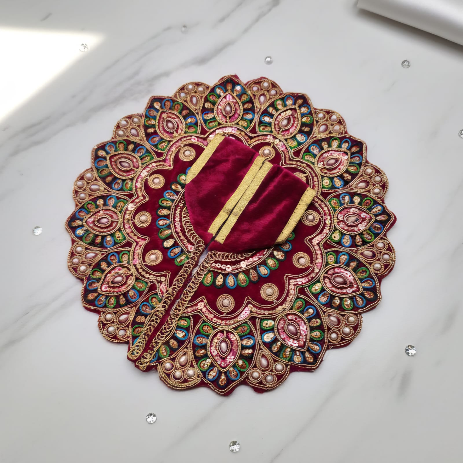 brocade dress for Bal Gopal size 5 wholesale