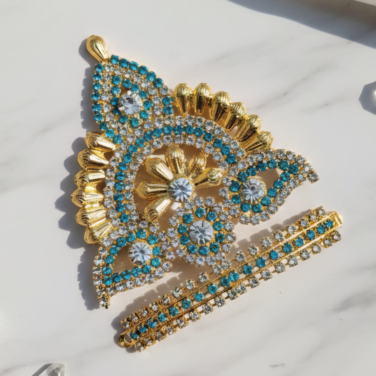 Govardhan Mukut For Laadu Gopal - Mix Color / Pack of 12