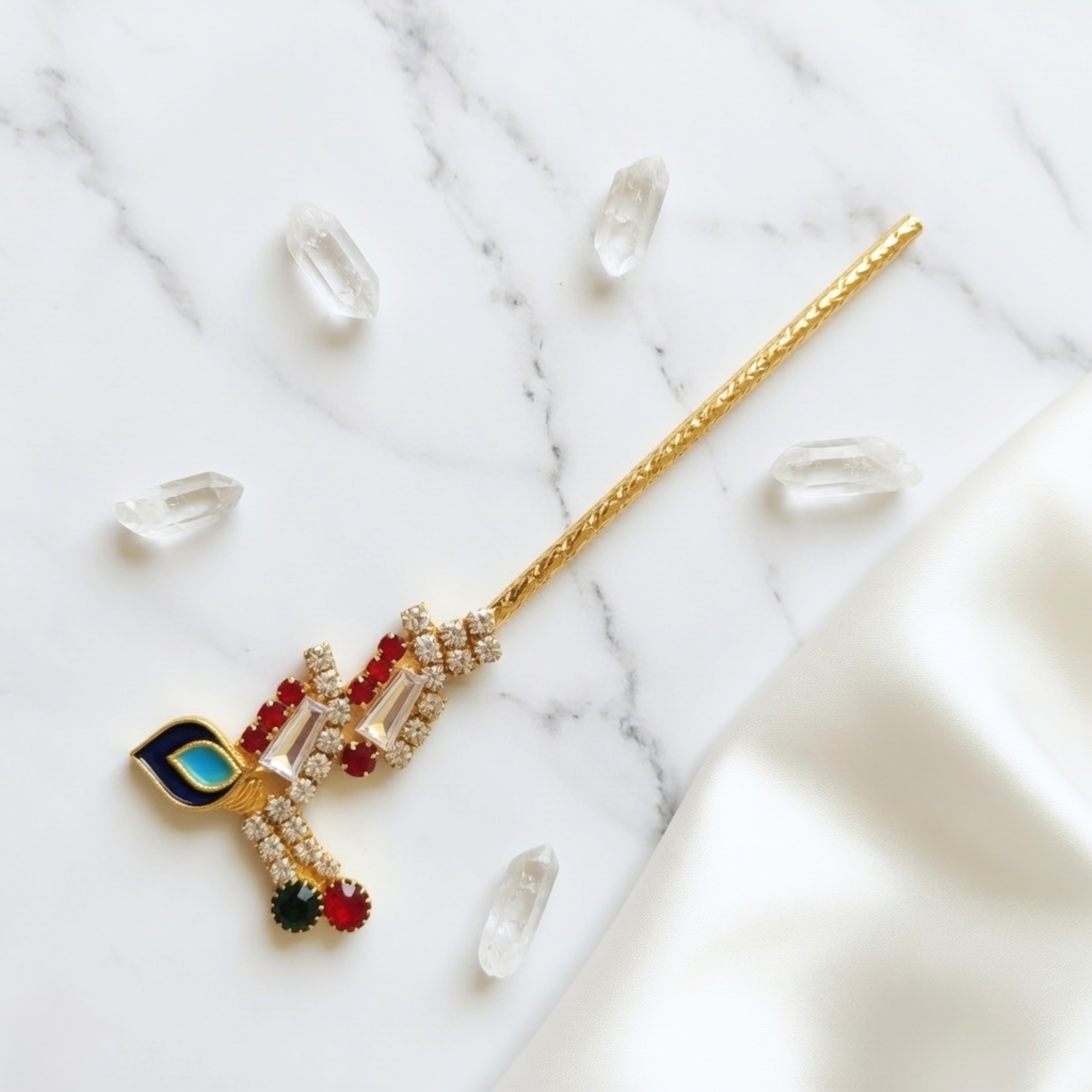 miniature brass Bansuri for idol
