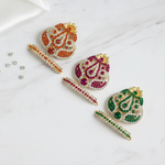 Suvarna Sikhar Laddu Gopal Mukut - Mix Color / Pack of 12