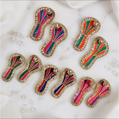 Charan Paduka For Laddu Gopal - Mix Color