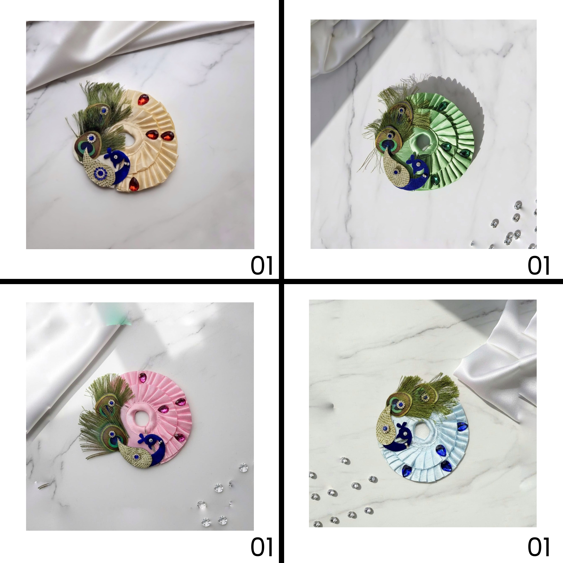 Hari Priya Vastra For Laddu Gopal - Mix Color - Pack of 12