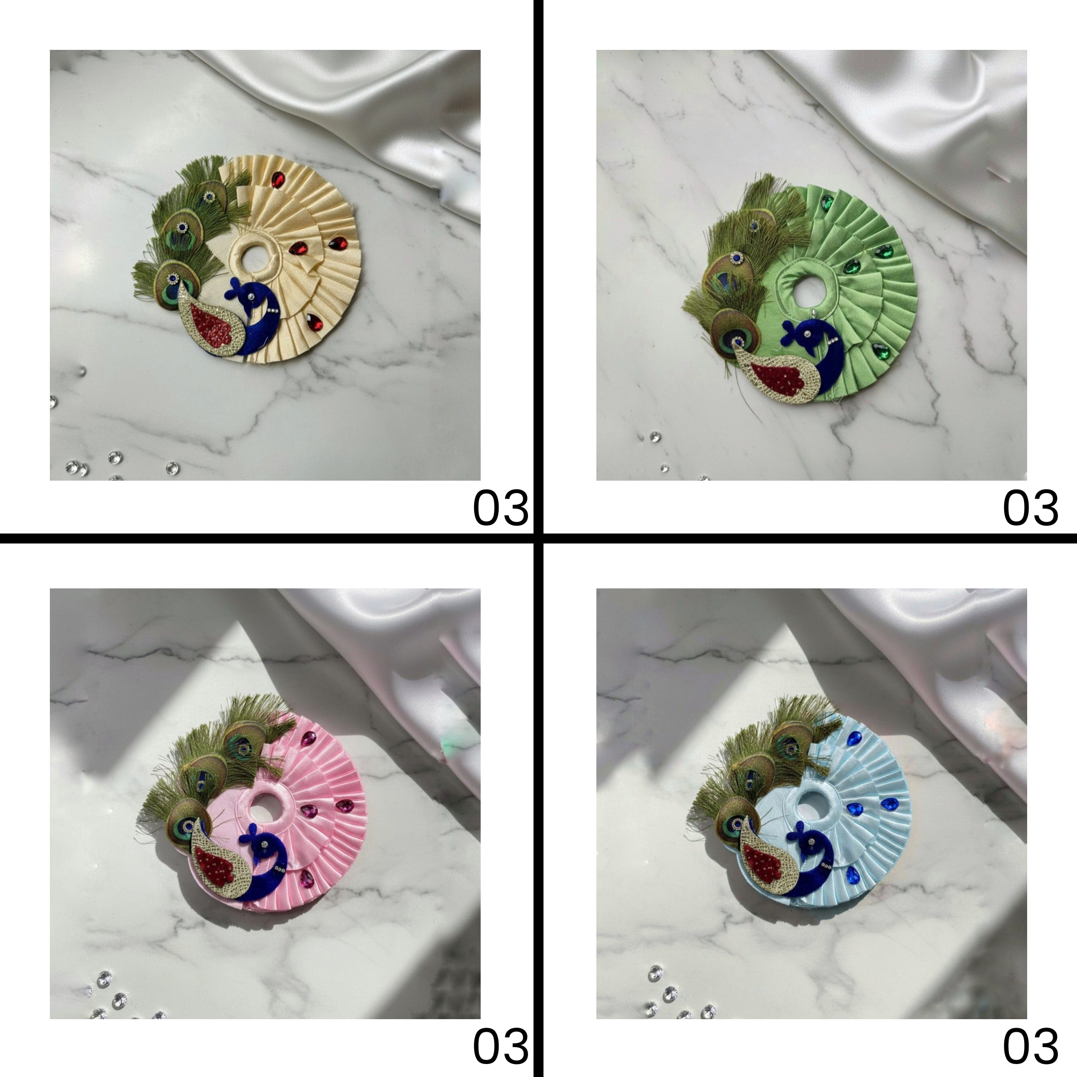 Hari Priya Vastra For Laddu Gopal - Mix Color - Pack of 12