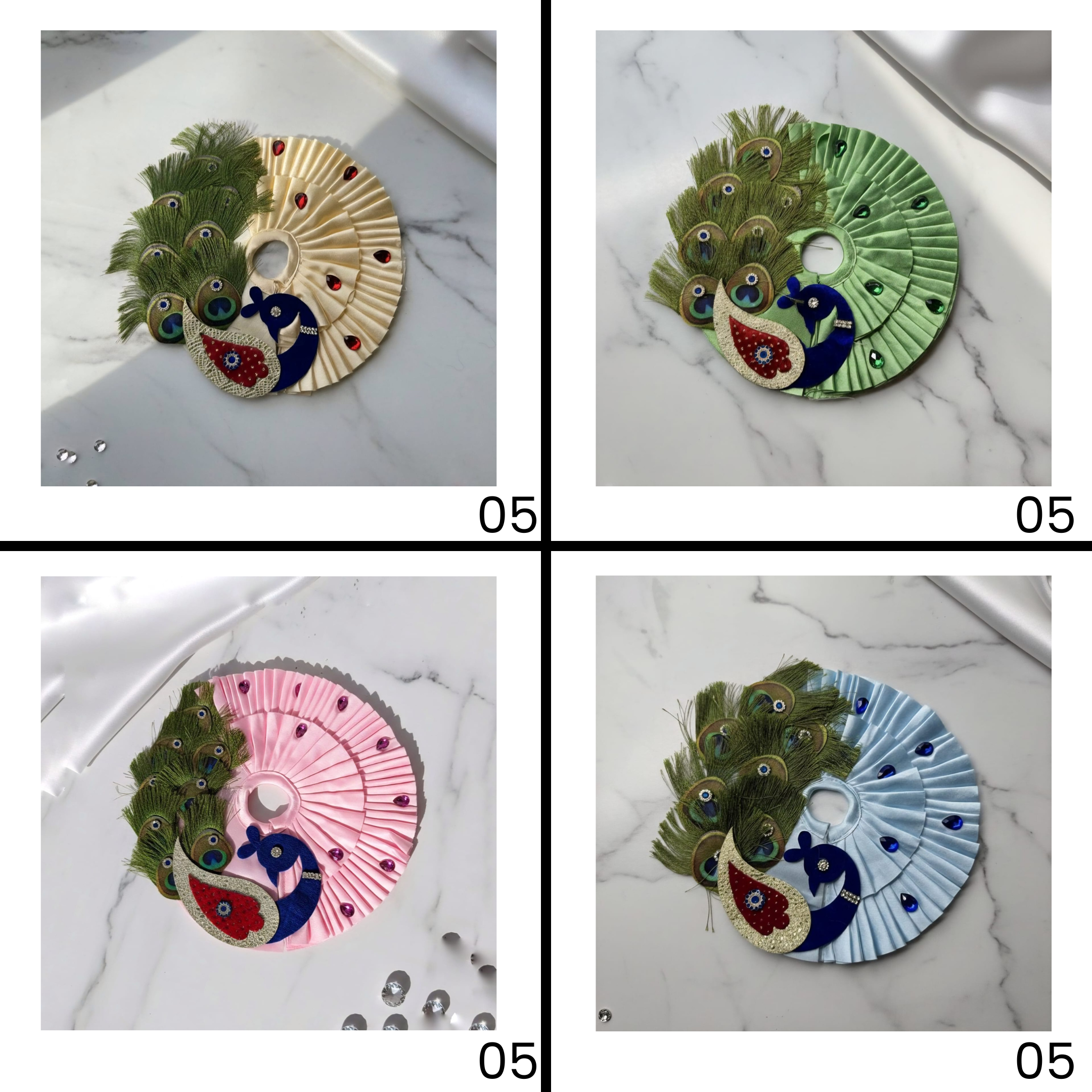 Hari Priya Vastra For Laddu Gopal - Mix Color - Pack of 12