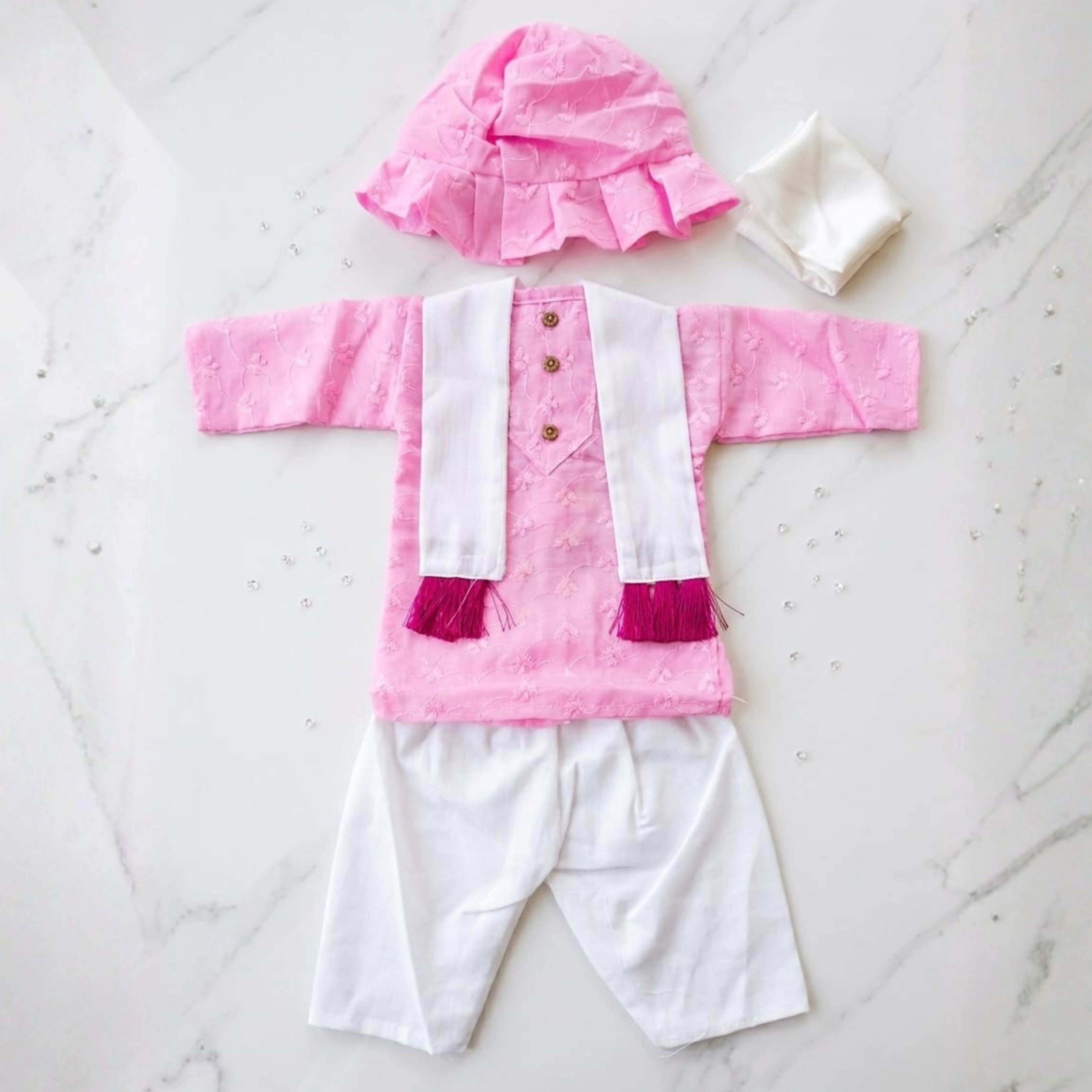 KURTA PAJAMA CHICK POSHAK For Silicone Laddu Gopal