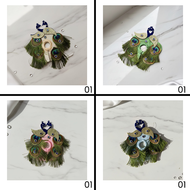 Kunj Vihari Laddu Gopal Dress - Mix Color - Pack of 12