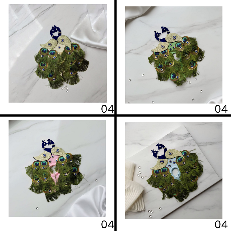 Kunj Vihari Laddu Gopal Dress - Mix Color - Pack of 12