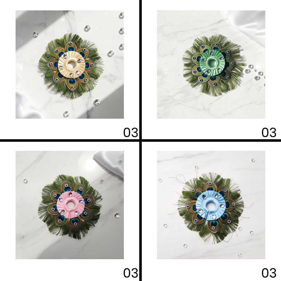 Mor-Pankhi Designer Laddu Gopal Dress - Mix Color - Pack of 12