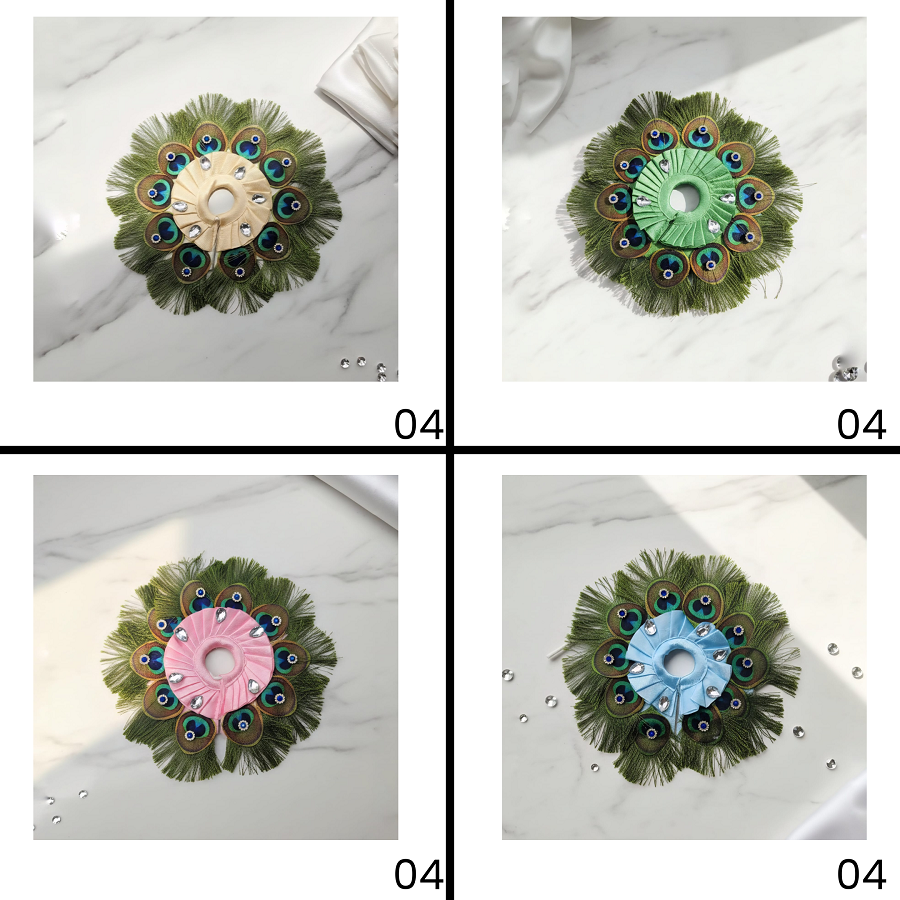 Mor-Pankhi Designer Laddu Gopal Dress - Mix Color - Pack of 12