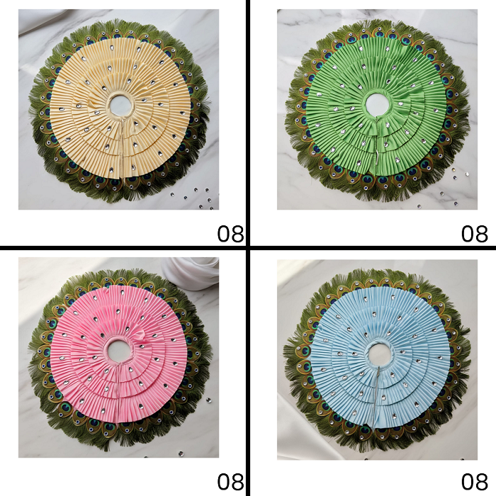 Mor-Pankhi Designer Laddu Gopal Dress - Mix Color - Pack of 12