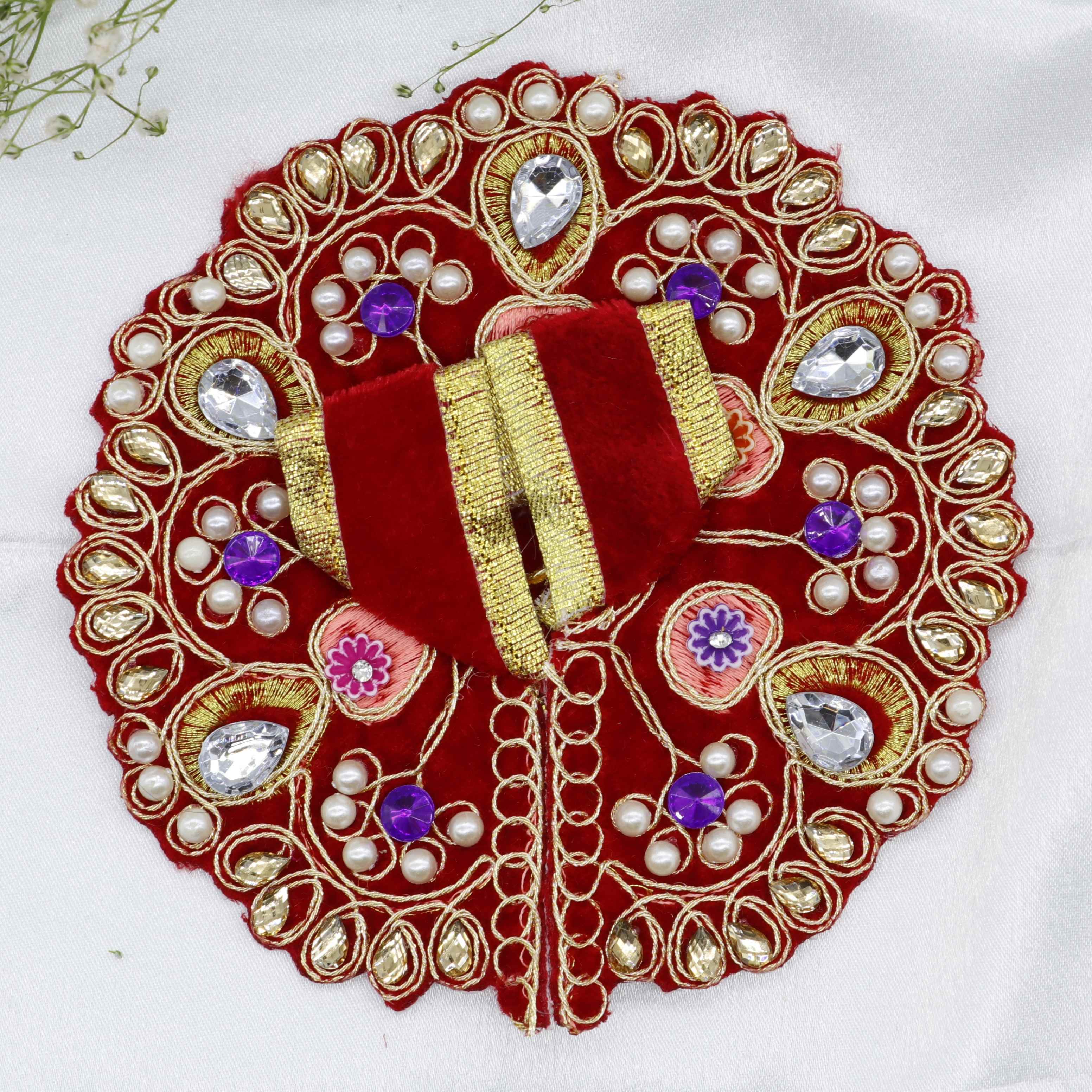 Heera Moti Velvet Base Laddu Gopal Dress