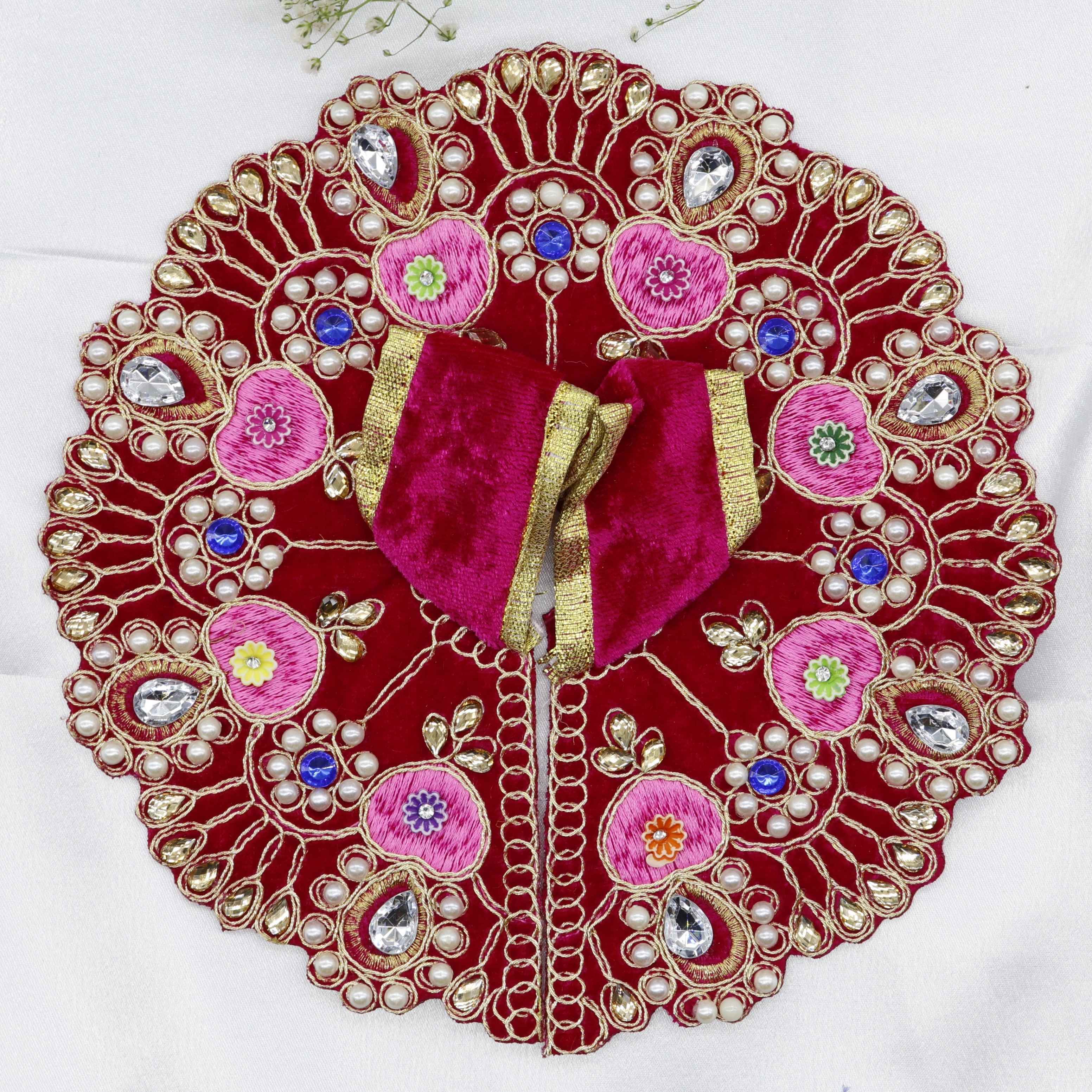 Heera Moti Velvet Base Laddu Gopal Dress