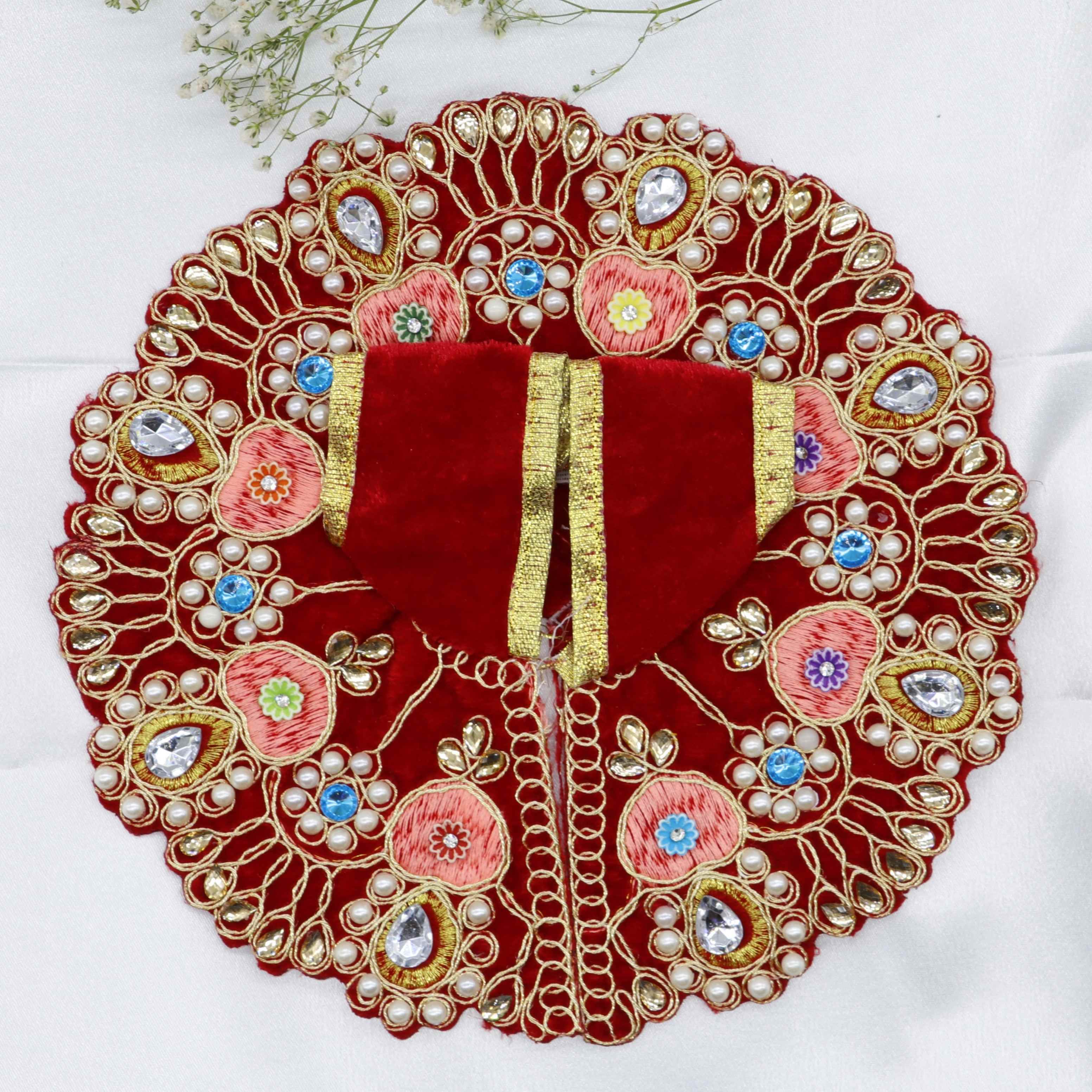 Heera Moti Velvet Base Laddu Gopal Dress
