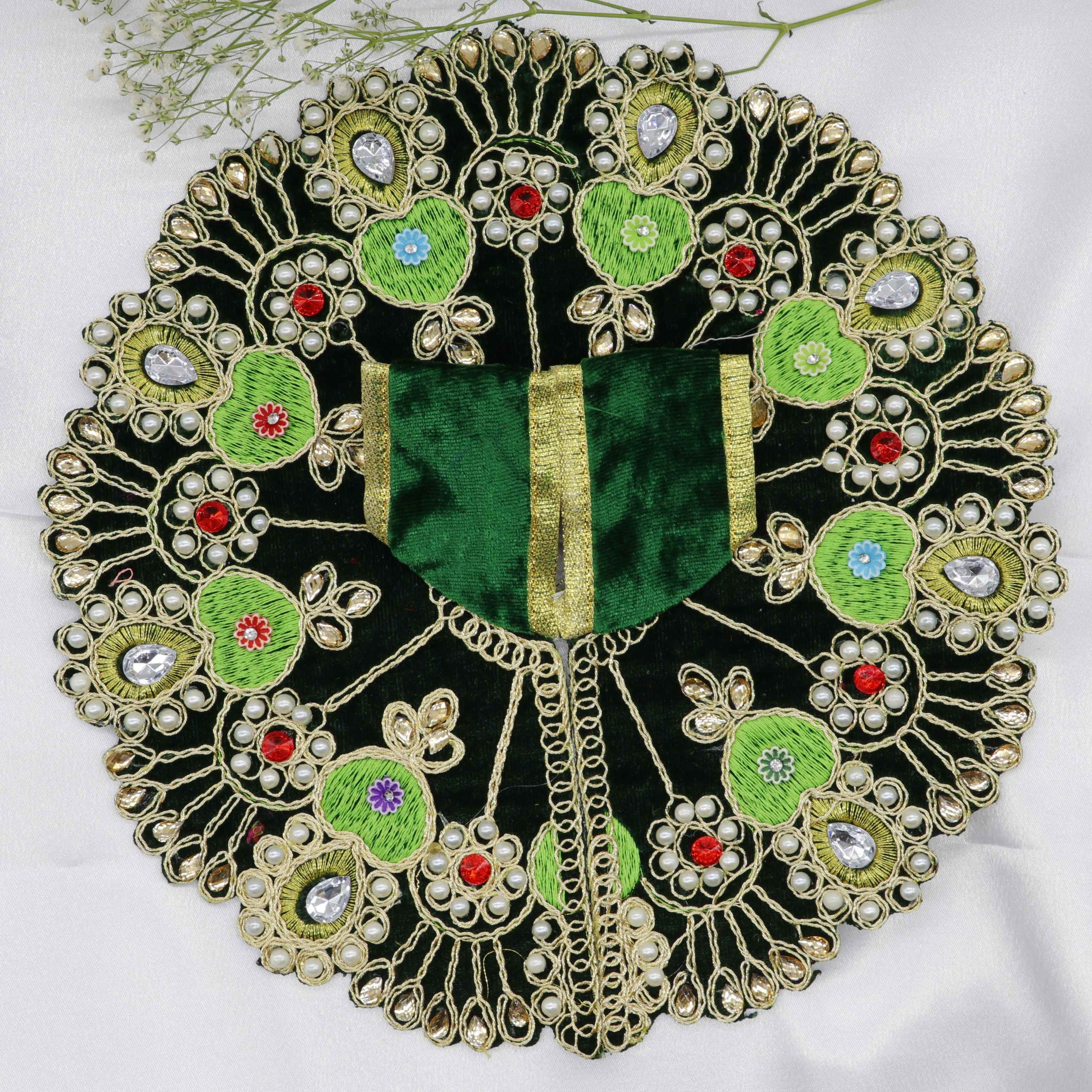 Heera Moti Velvet Base Laddu Gopal Dress