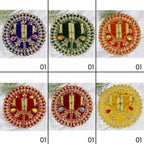 Jhalar Chakra Diamond Work Laddu Gopal Dress - Mix Color - Pack of 12