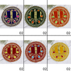 Jhalar Chakra Diamond Work Laddu Gopal Dress - Mix Color - Pack of 12