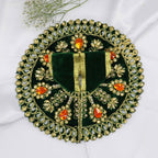Jhalar Chakra Diamond Work Laddu Gopal Dress