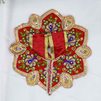 મયુર રંગત એમ્બ્રોઈડરી લાડુ ગોપાલ ડ્રેસ