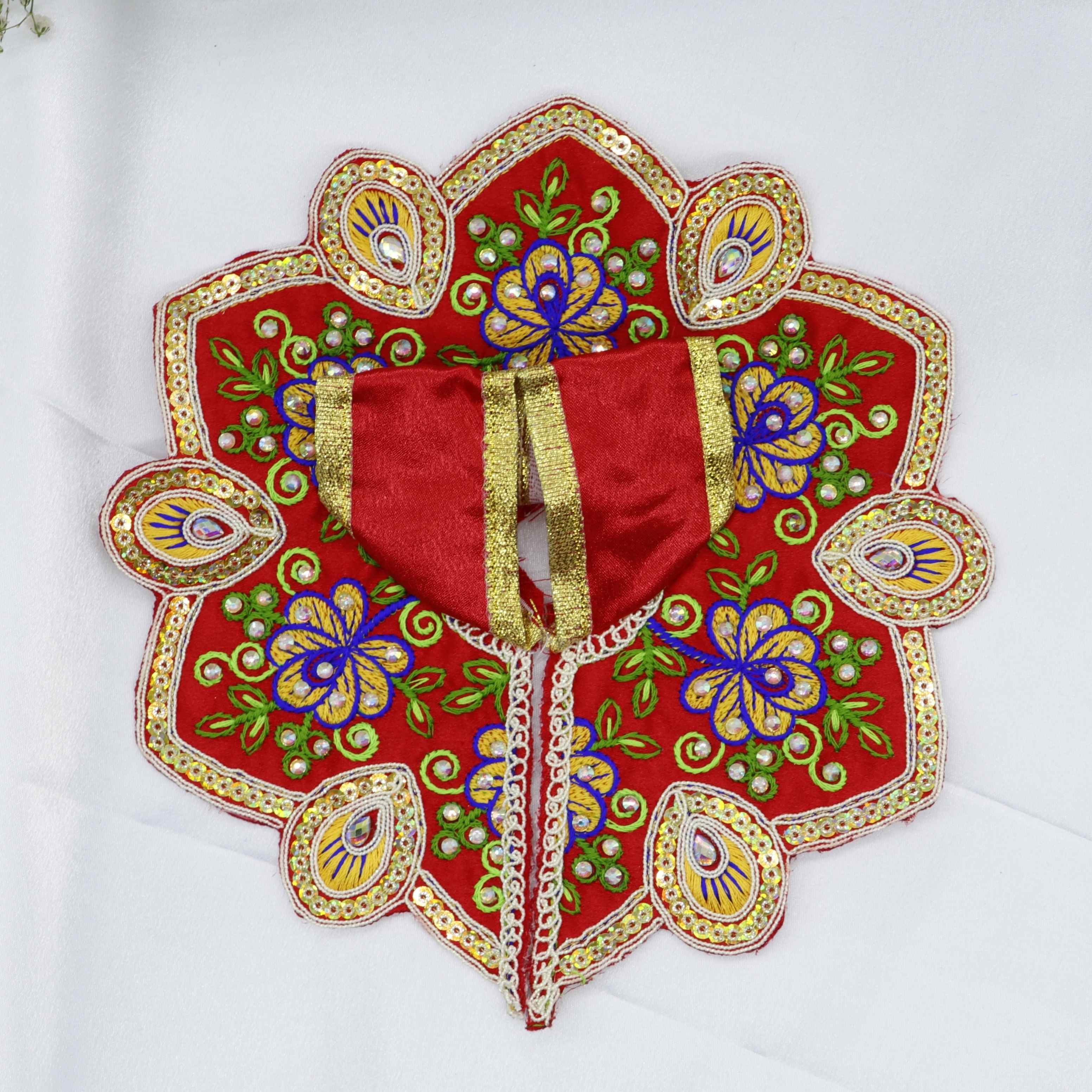 Mayur Rangat Embroidery Laddu Gopal Dress