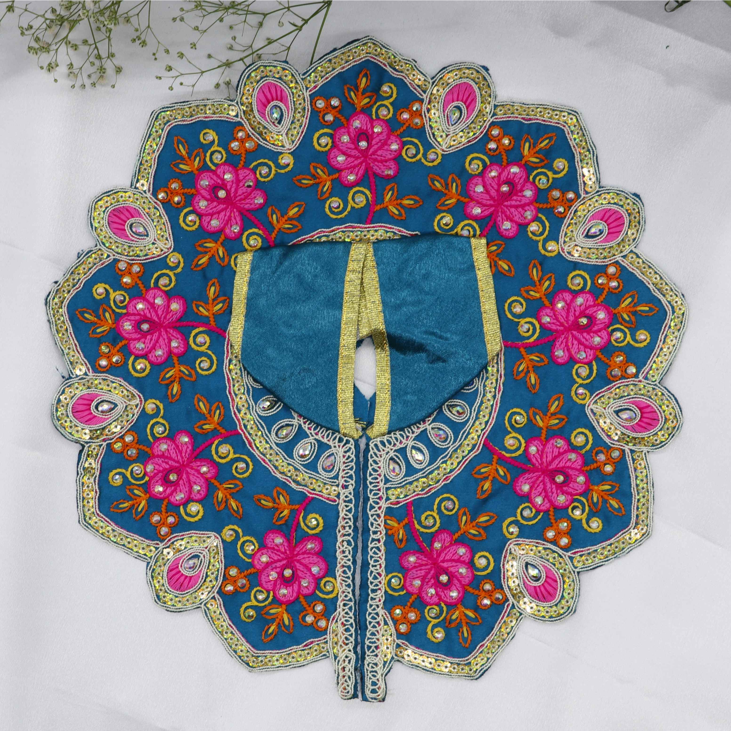 Mayur Rangat Embroidery Laddu Gopal Dress