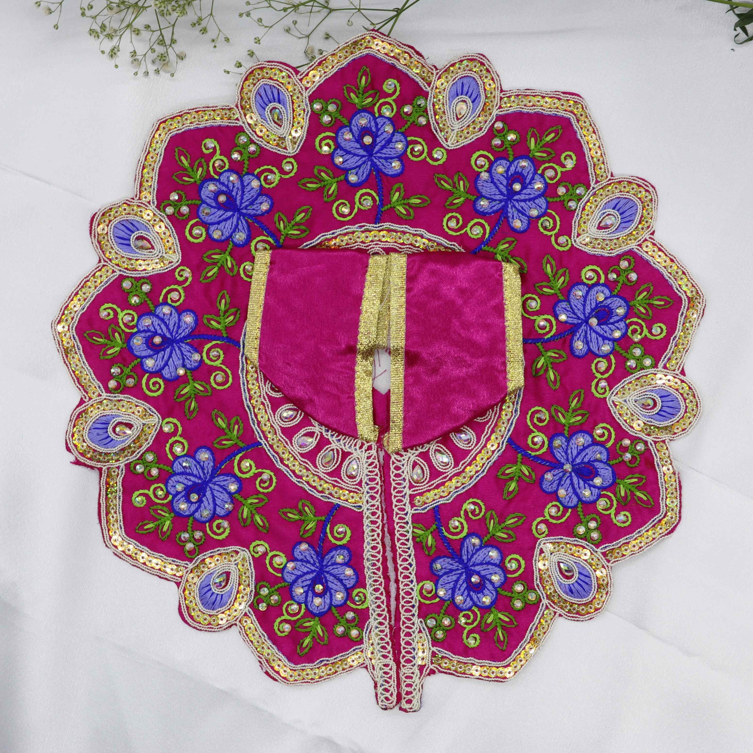 Mayur Rangat Embroidery Laddu Gopal Dress