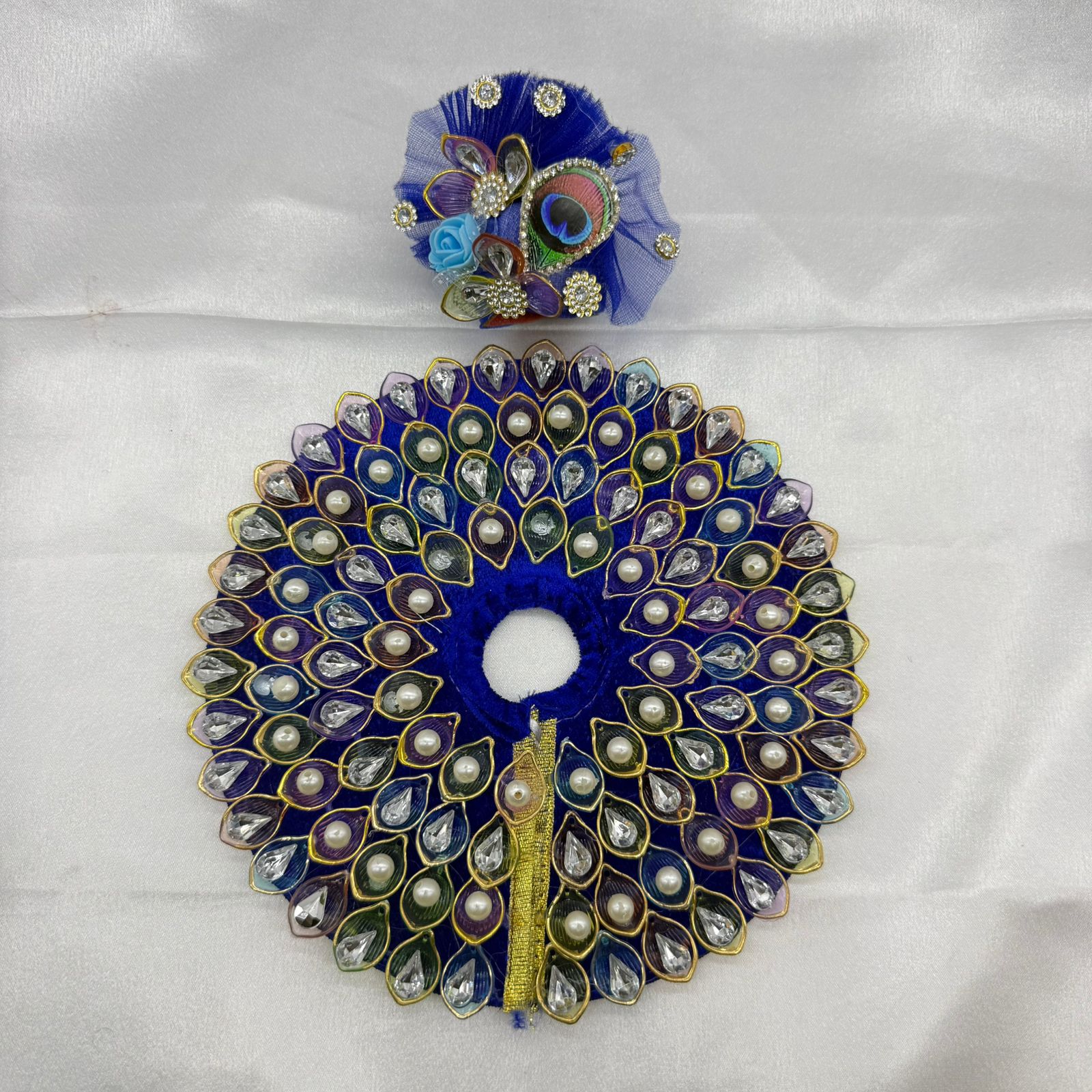 Nav-Ratna Laddu Gopal Dress With Mukut