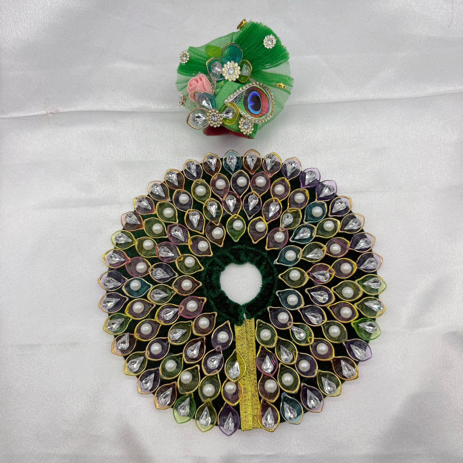 Nav-Ratna Laddu Gopal Dress With Mukut