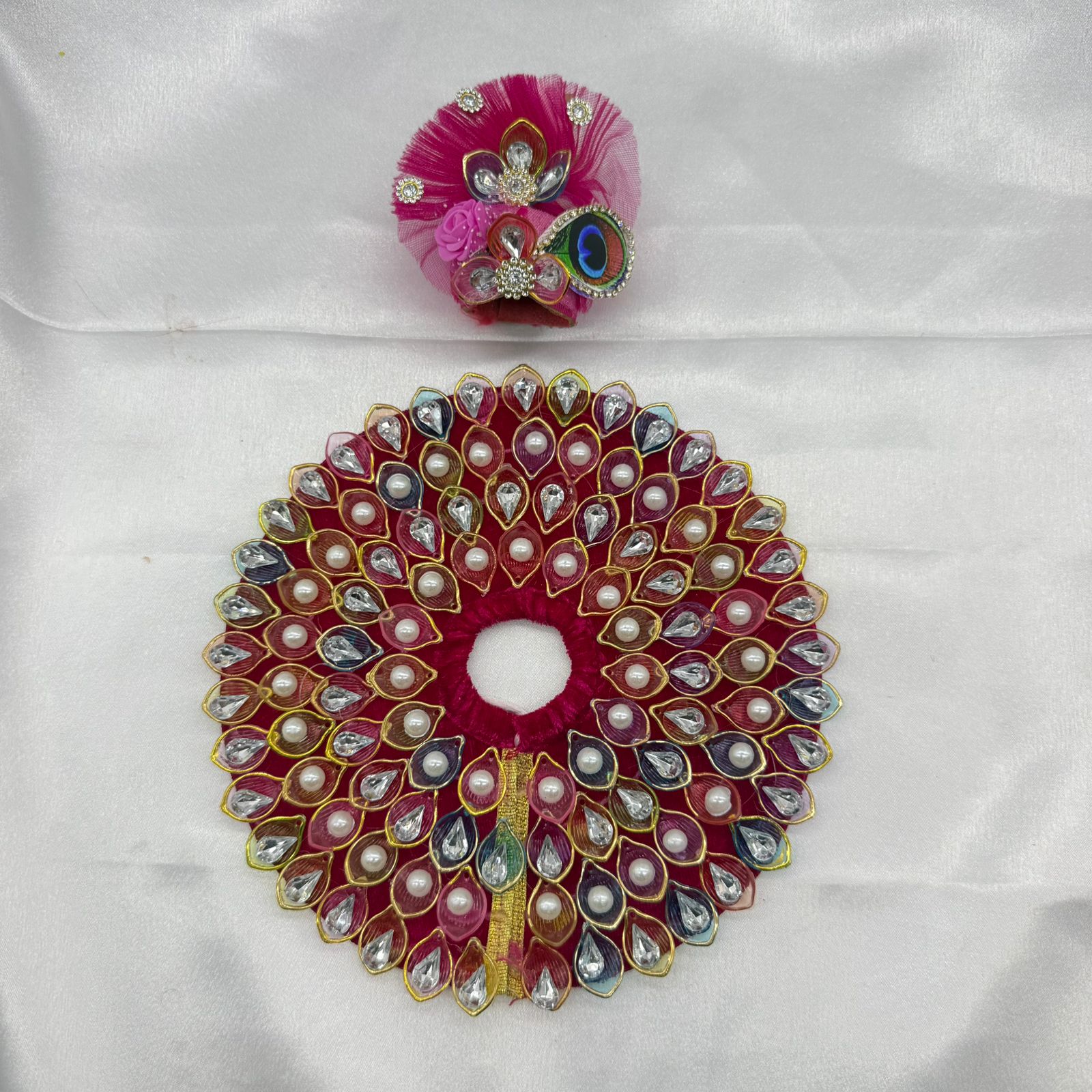 Nav-Ratna Laddu Gopal Dress With Mukut