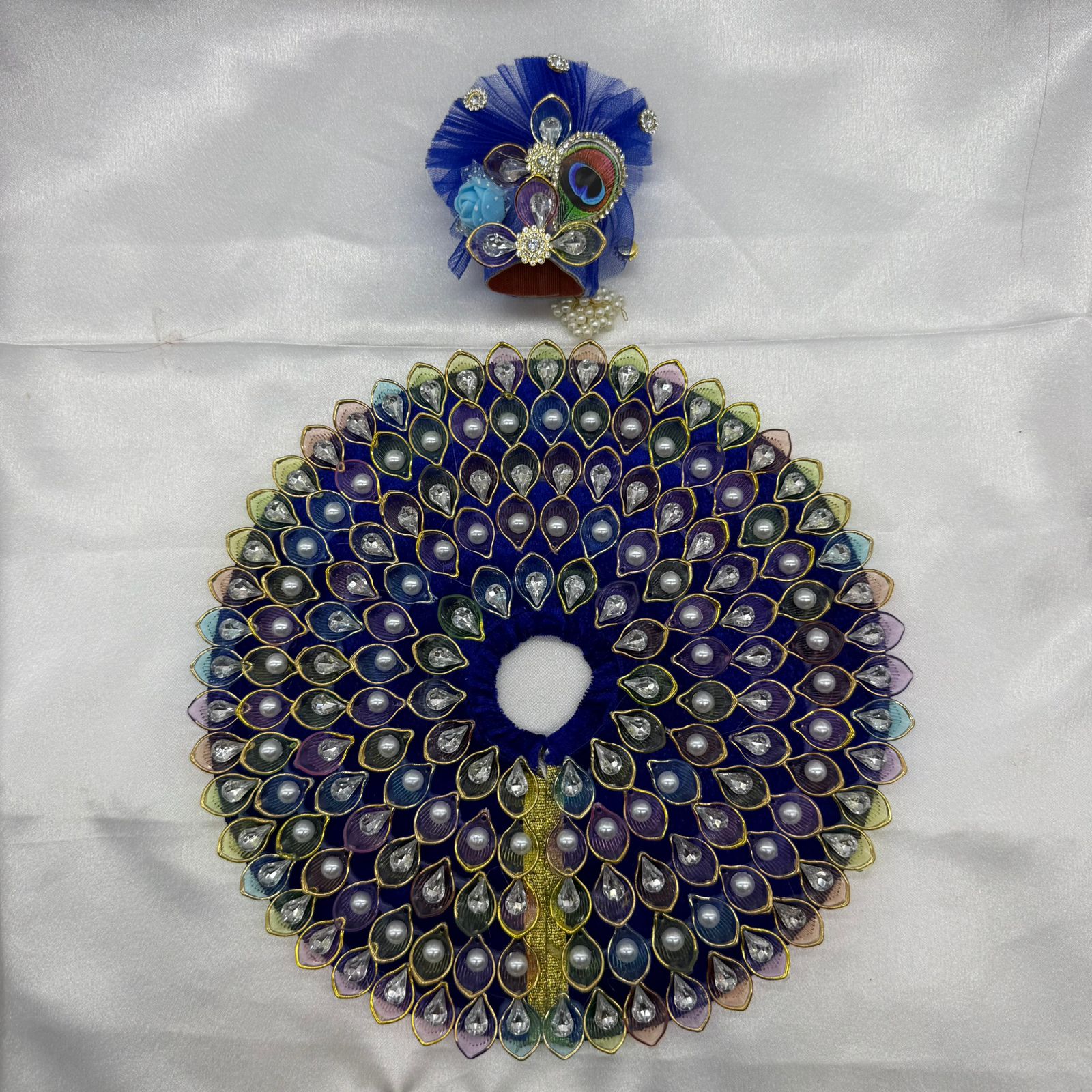 Nav-Ratna Laddu Gopal Dress With Mukut