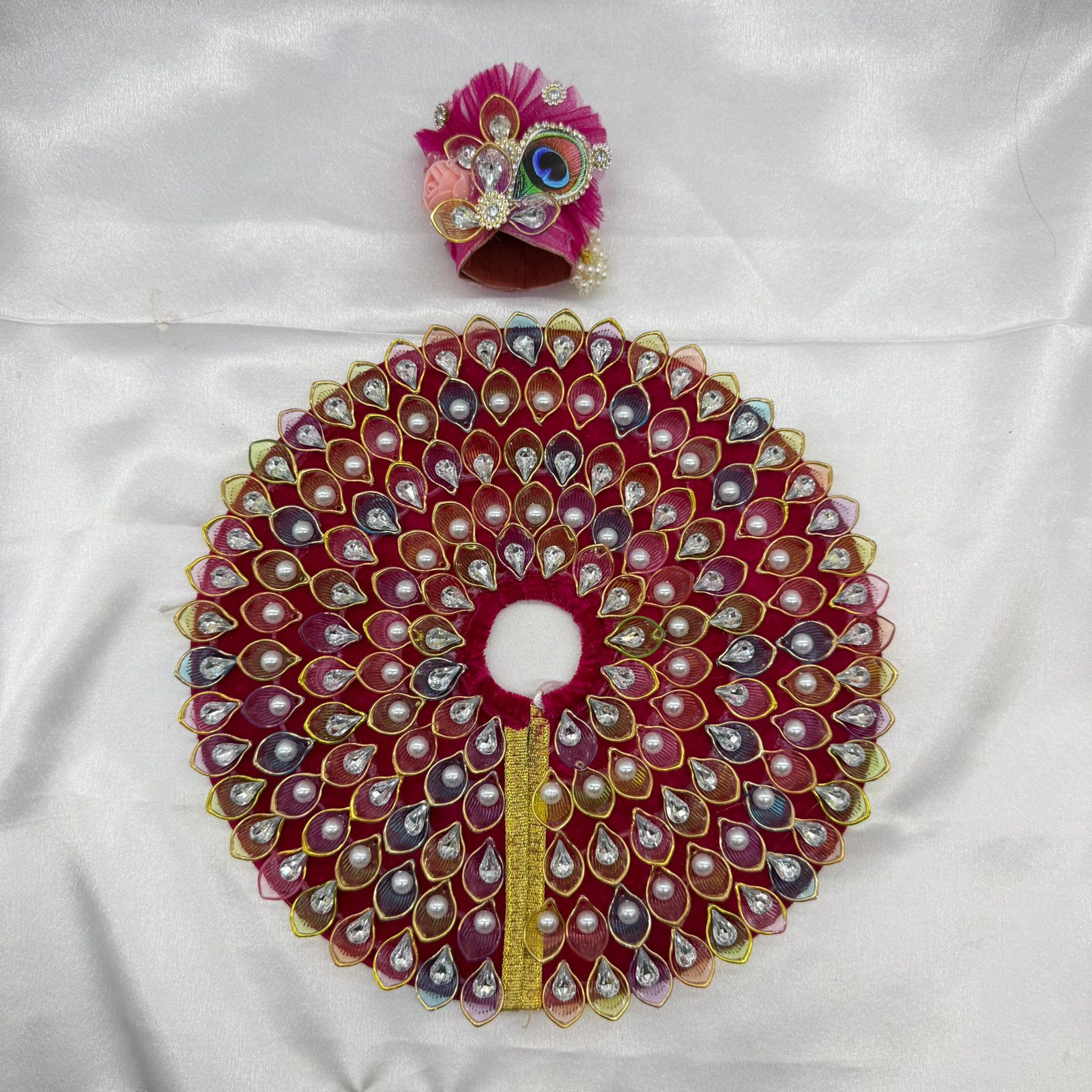Nav-Ratna Laddu Gopal Dress With Mukut