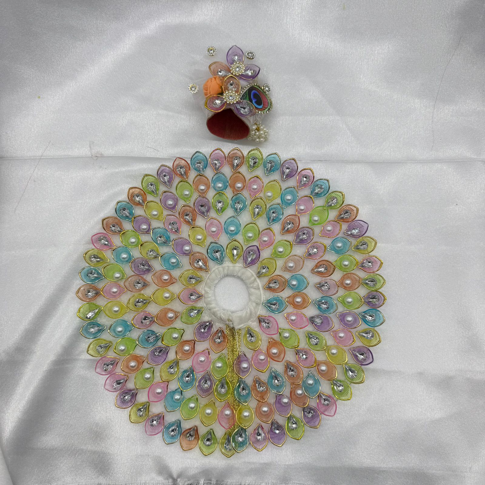 Nav-Ratna Laddu Gopal Dress With Mukut