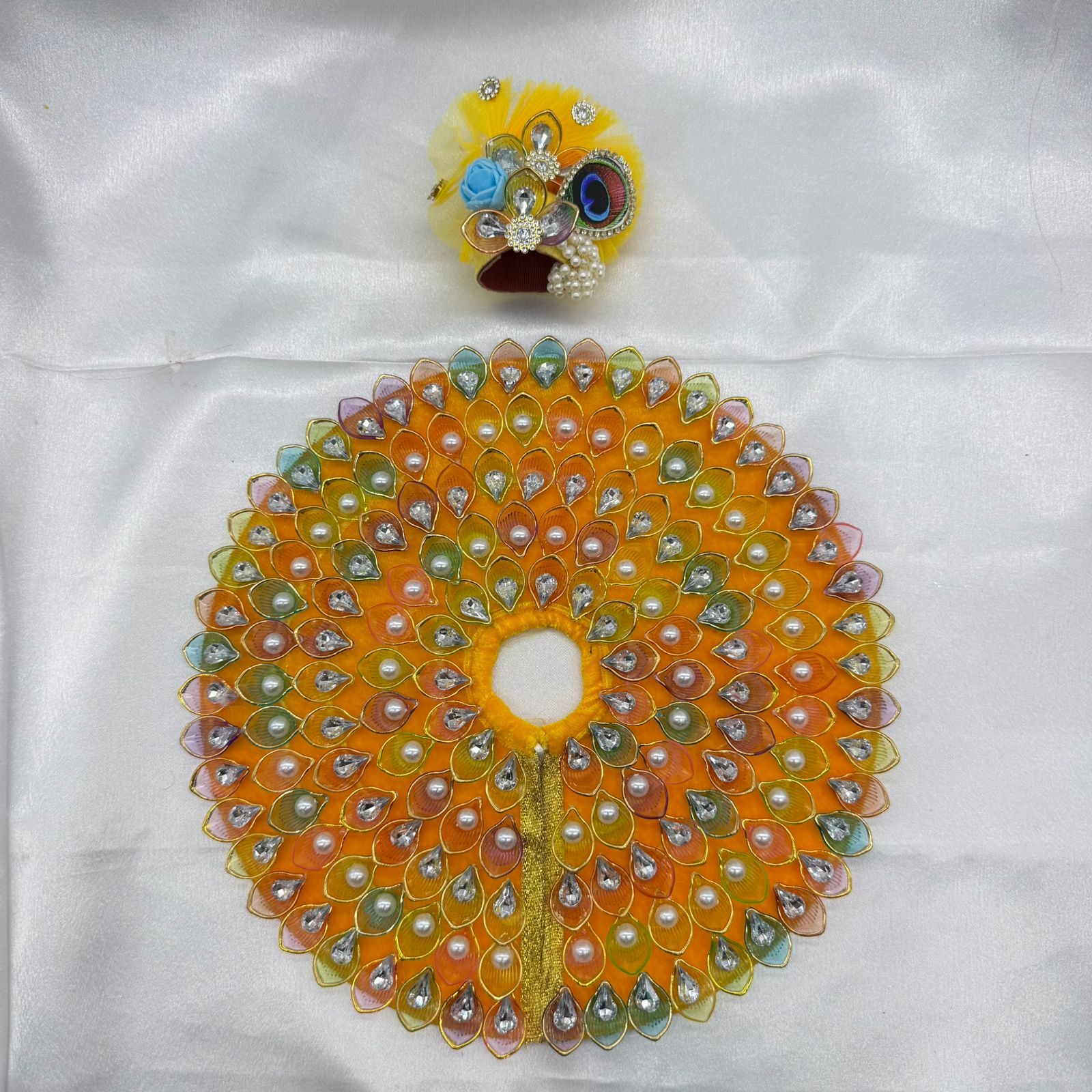 Nav-Ratna Laddu Gopal Dress With Mukut