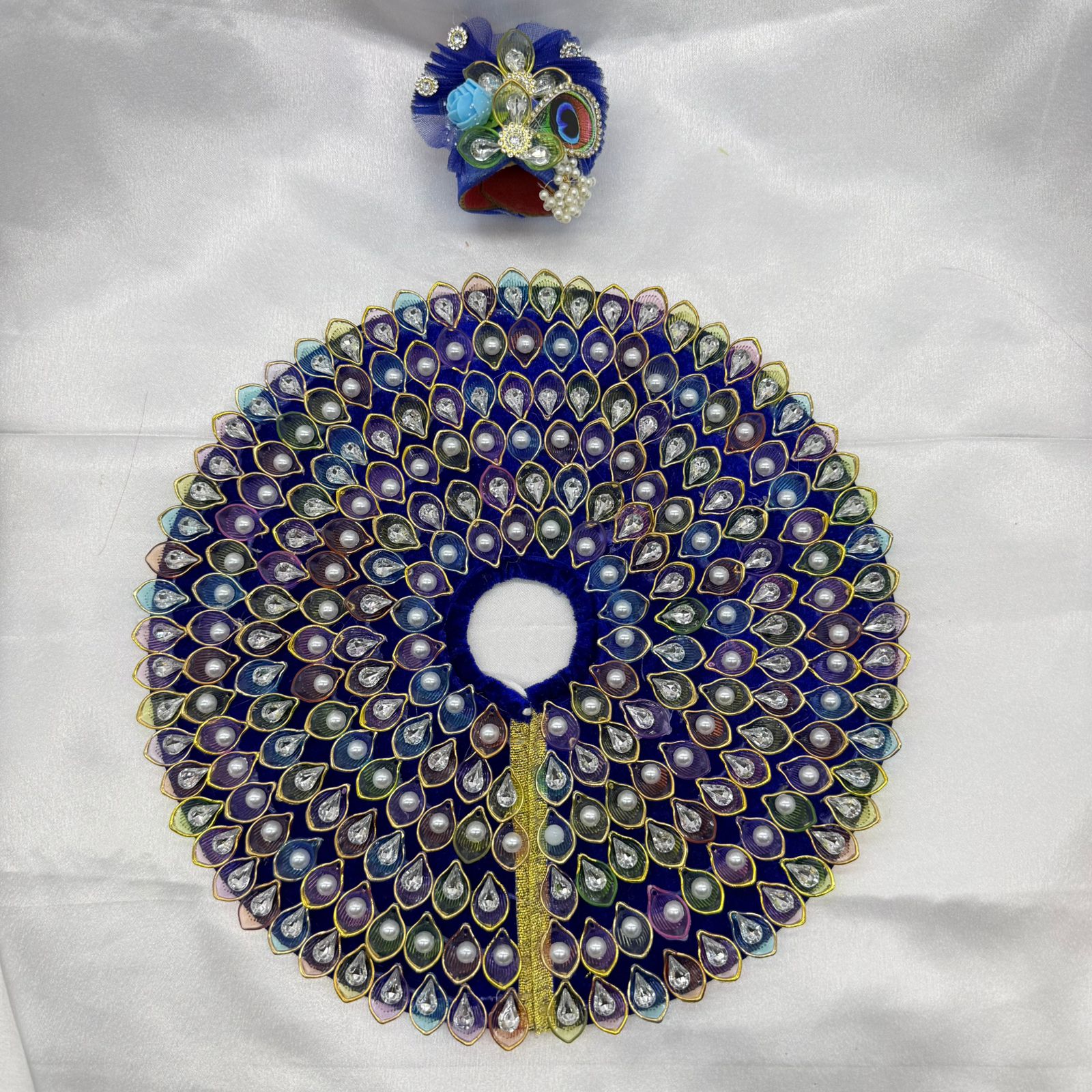 Nav-Ratna Laddu Gopal Dress With Mukut