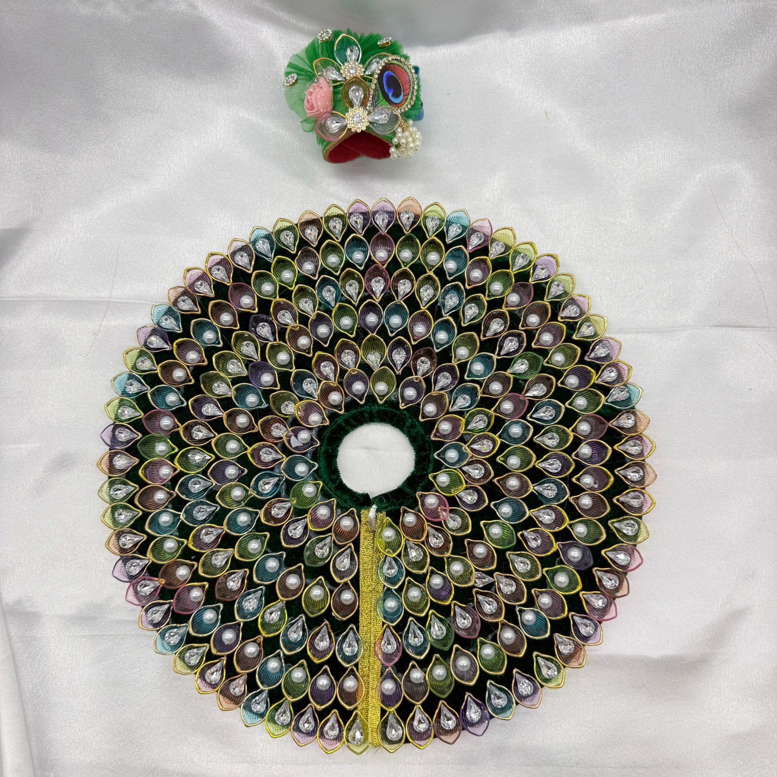 Nav-Ratna Laddu Gopal Dress With Mukut