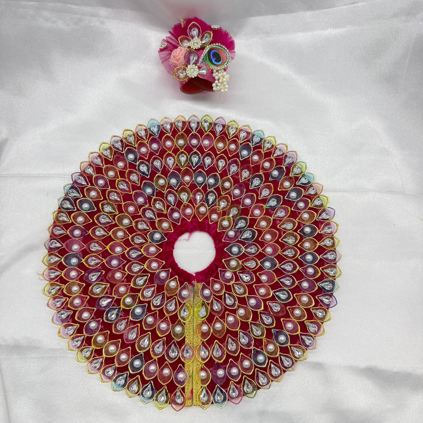 Nav-Ratna Laddu Gopal Dress With Mukut