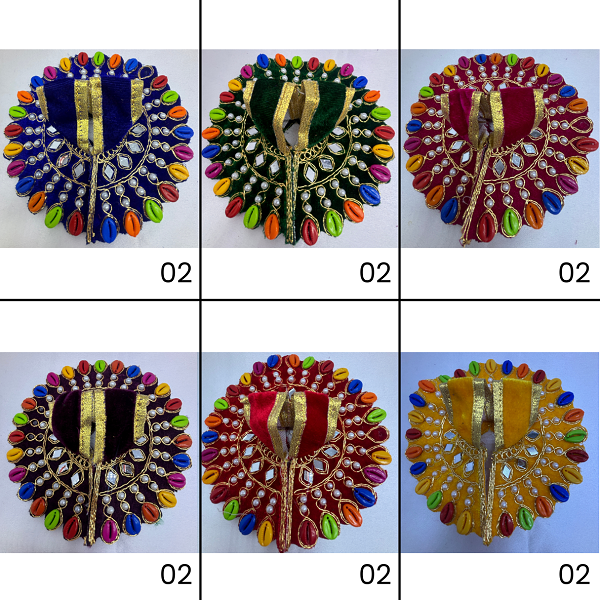 Panchrangi Poshak For Laddu Gopal - Mix Color / Pack of 12