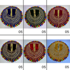 Panchrangi Poshak For Laddu Gopal - Mix Color / Pack of 12