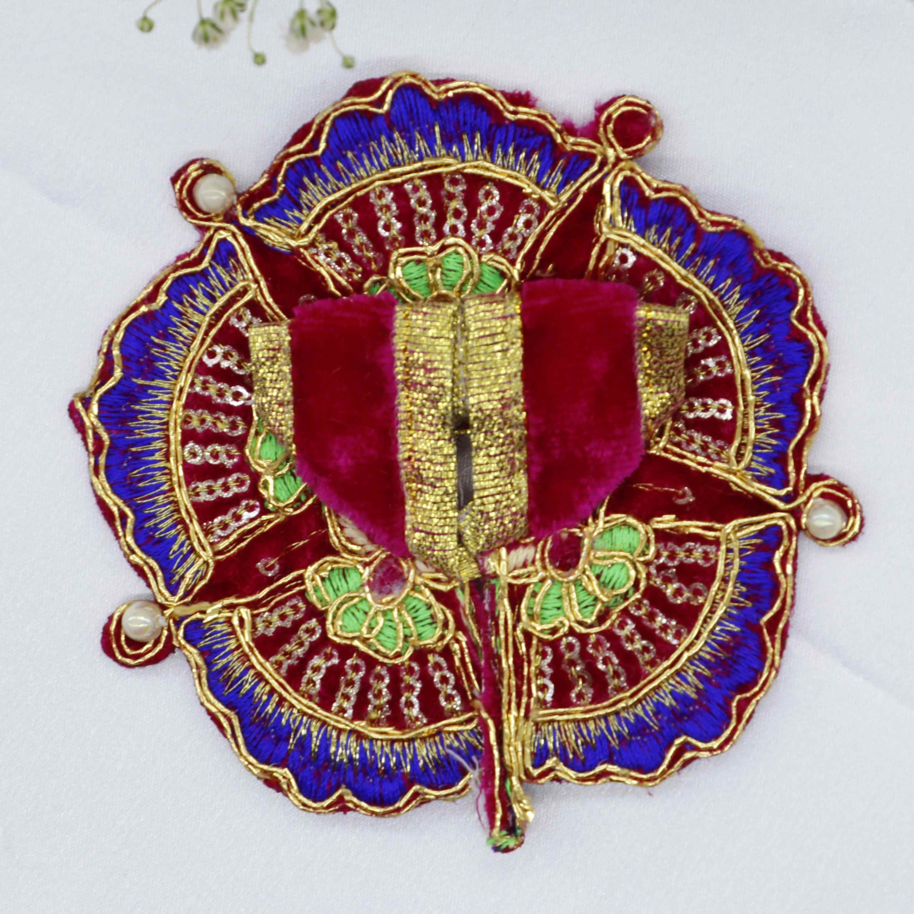 Phool Patti Zari Work Laddu Gopal Dress