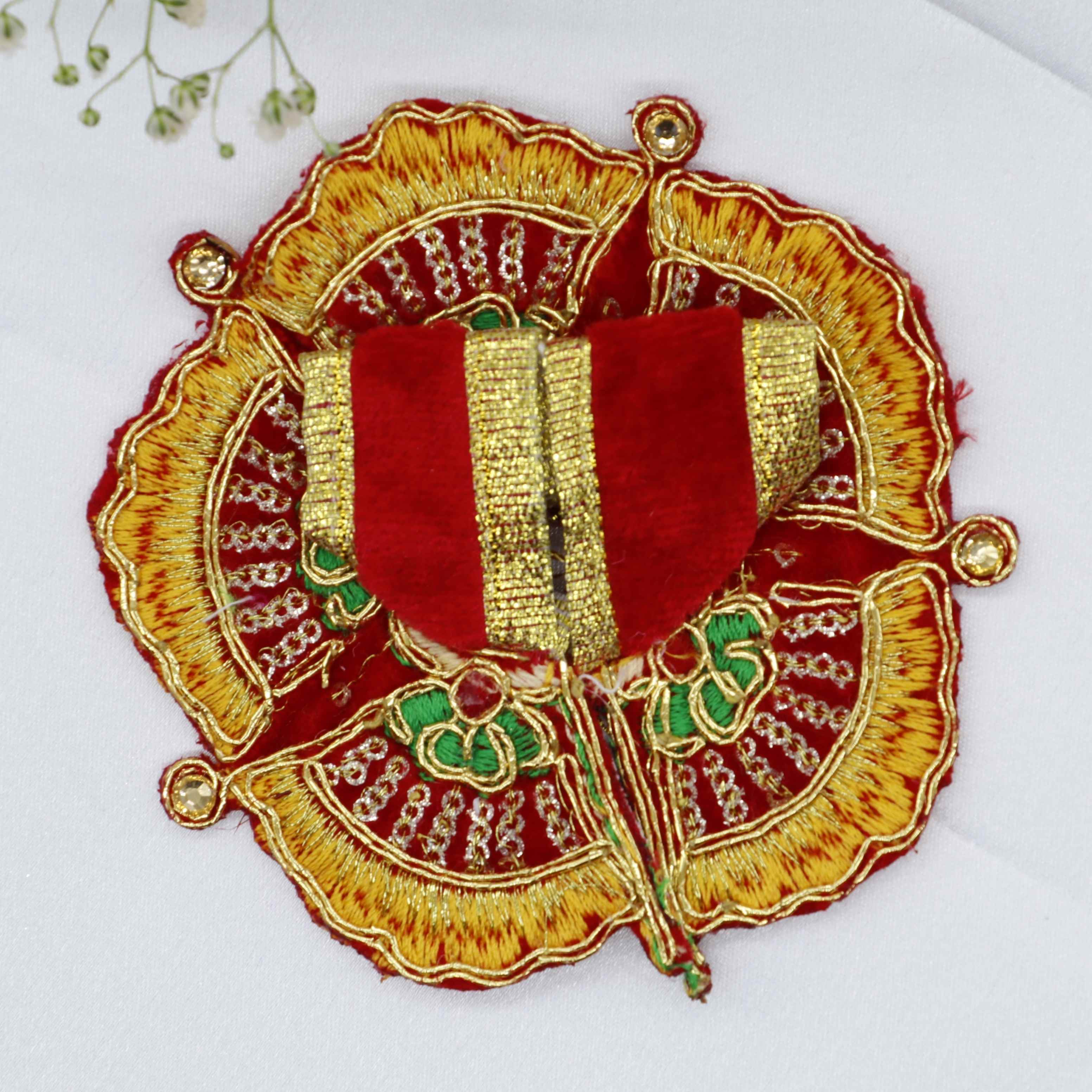 Phool Patti Zari Work Laddu Gopal Dress